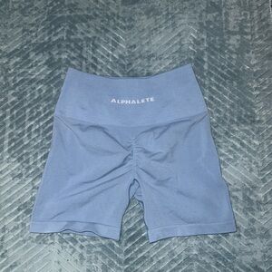 Alphalete Blue Shorts High-Waisted